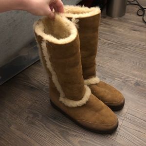 Uggs with fur trim